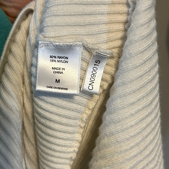 New York & Company Cream Tie Front Tunic - Picture 3 of 8